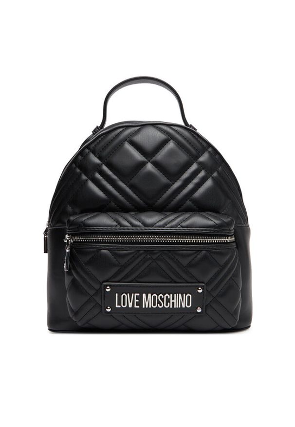 Love Moschino - LOVE MOSCHINO Plecak JC4148PP0MLA000B Czarny. Kolor: czarny. Materiał: skóra