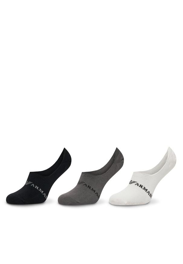 Zestaw 3 par stopek męskich Emporio Armani Underwear. Wzór: kolorowy