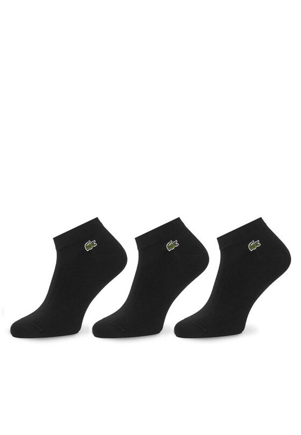 Lacoste Zestaw 3 par niskich skarpet unisex RA2917 Czarny. Kolor: czarny. Materiał: materiał, bawełna