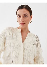 TwinSet - TWINSET Kardigan 232TP3130 Écru Regular Fit. Materiał: syntetyk #2