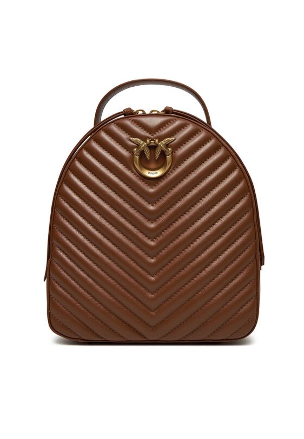 Pinko Plecak Love Click Classic Backpack . AI 24-25 PLTT 102530 A1J2 Brązowy. Kolor: brązowy. Materiał: skóra