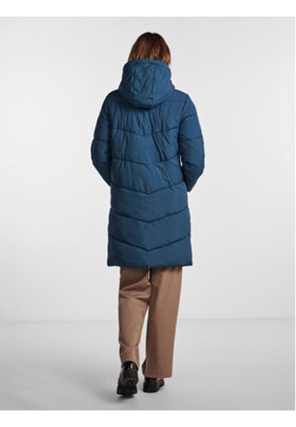 Pieces Kurtka zimowa 17126619 Niebieski Oversize. Kolor: niebieski. Materiał: syntetyk. Sezon: zima