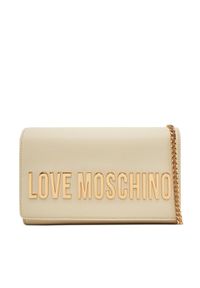 Love Moschino - LOVE MOSCHINO Torebka JC4103PP1MKD0110 Beżowy. Kolor: beżowy. Materiał: skórzane
