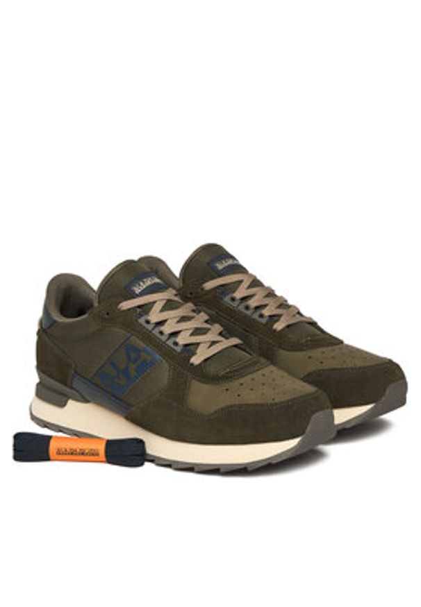 Napapijri Sneakersy Stab NP0A88XI Kolorowy. Materiał: zamsz, skóra. Wzór: kolorowy