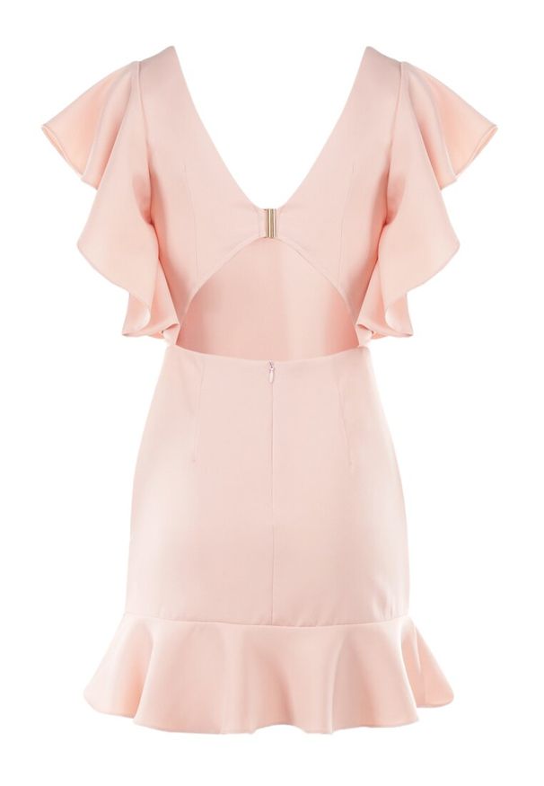 Born2be - Jasnoróżowa Sukienka Bessette. Kolor: różowy. Typ sukienki: dopasowane