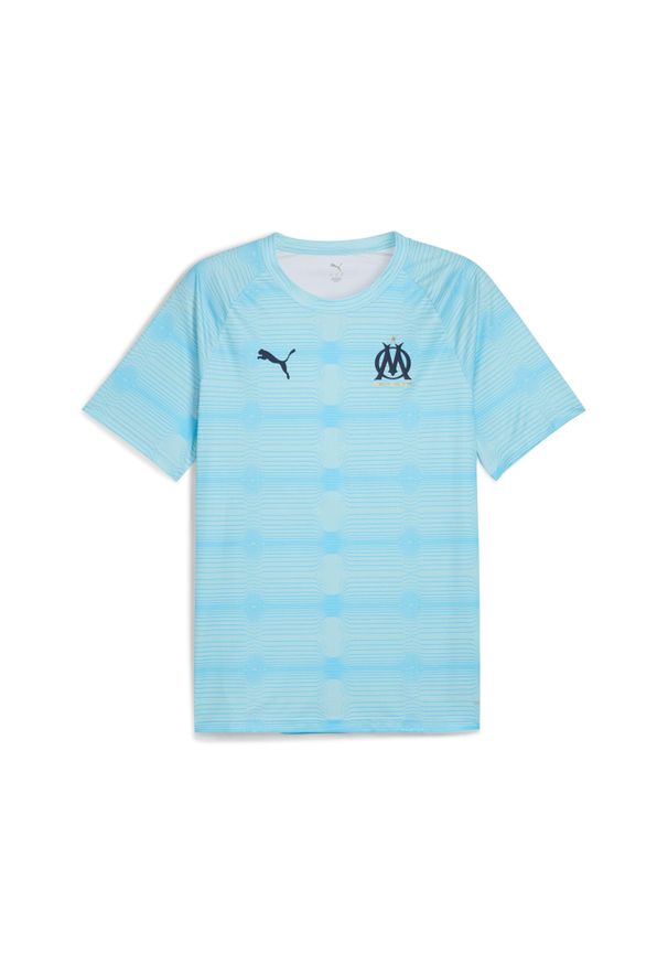 Puma - Koszulka rozgrzewkowa OM 2025/26. Kolor: niebieski. Sport: piłka nożna