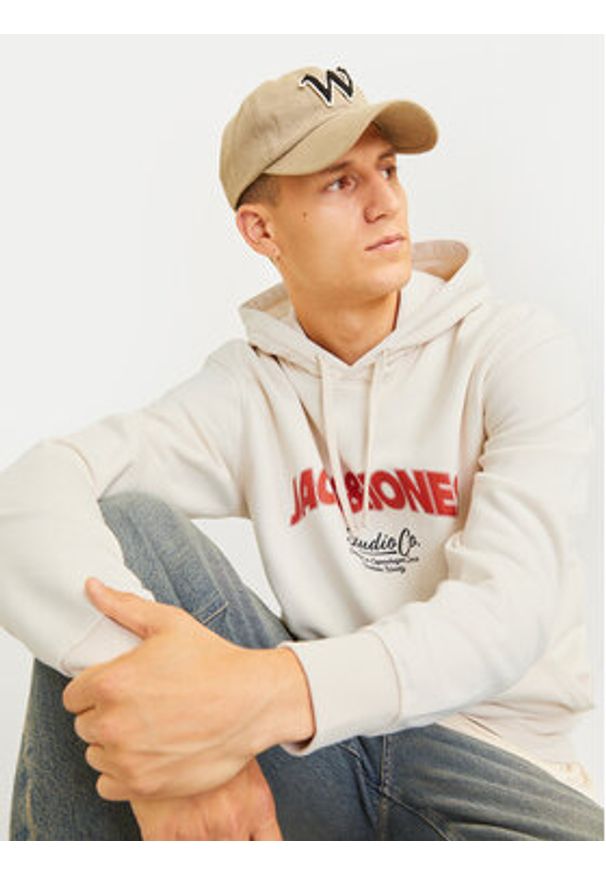 Jack & Jones Bluza Bronx 12262919 Écru Regular Fit. Materiał: syntetyk
