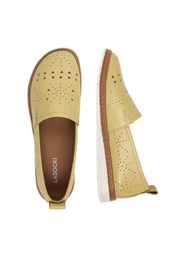 Lasocki Półbuty CEO-WI23-LYLA-02 Żółty. Kolor: żółty. Materiał: skóra