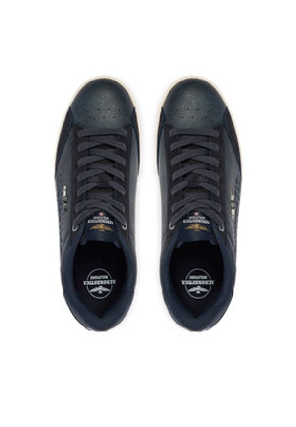 Aeronautica Militare Sneakersy 261SC0306UCT04325 Granatowy. Kolor: niebieski. Materiał: skóra