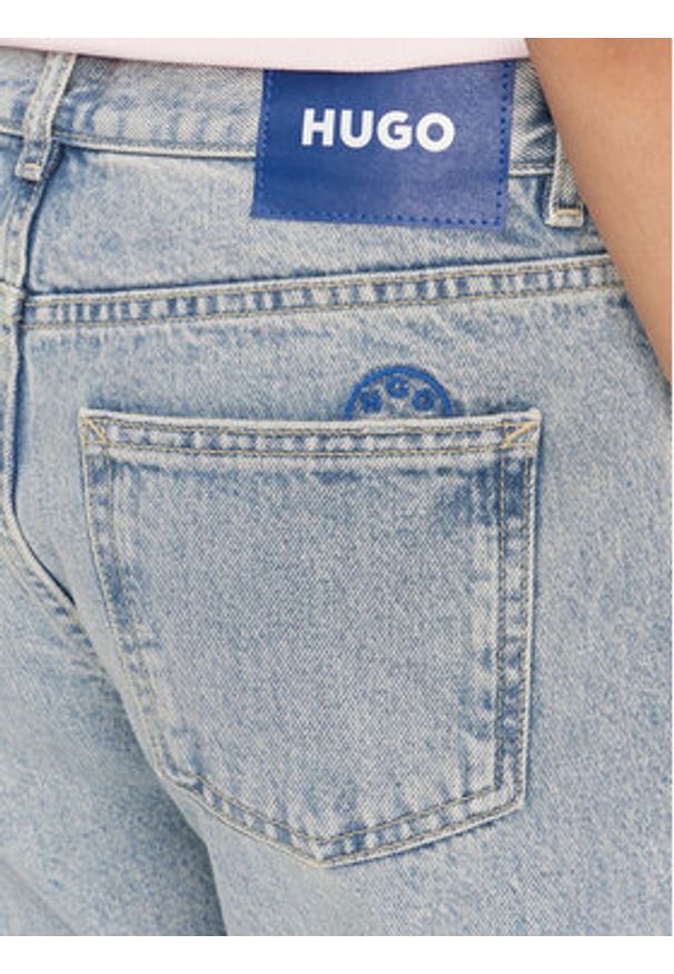 Hugo - HUGO Jeansy Getali_B 50537425 Niebieski Straight Fit. Kolor: niebieski