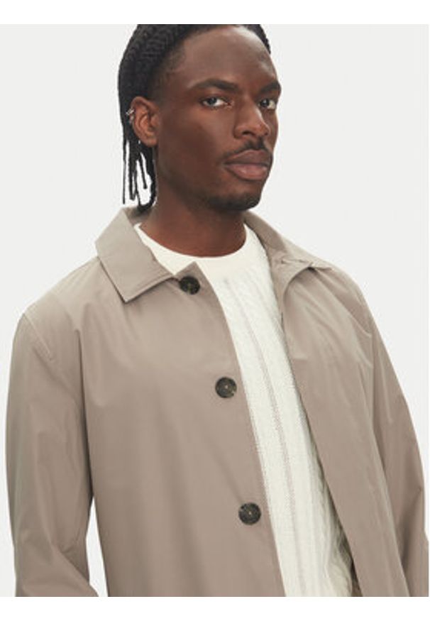 Lindbergh Płaszcz przejściowy 30-301137 Beżowy Relaxed Fit. Kolor: beżowy. Materiał: syntetyk