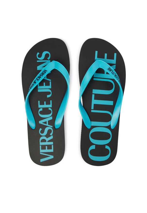 Versace Jeans Couture Japonki 80YA3SQ7 ZSS81 Turkusowy. Kolor: turkusowy. Materiał: syntetyk