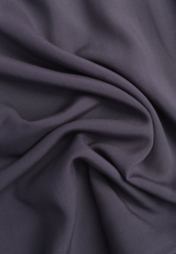 Renee - Ciemnoszare Spodnie z Bawełny Typu Palazzo z Gumką w Talii Fieana. Okazja: na spacer. Kolor: szary. Materiał: bawełna