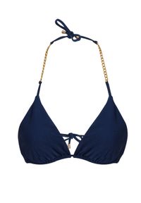 SUSAN SWIMWEAR - Góra od bikini Linda Navy. Kolor: niebieski. Materiał: tkanina. Wzór: aplikacja #3