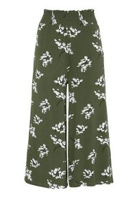 Cellbes Wzorzyste spodnie typu culotte z dżerseju ciemnozielony we wzory female zielony/ze wzorem 42/44. Kolor: zielony. Materiał: jersey #1