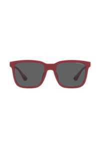 Armani Exchange Okulary przeciwsłoneczne 0AX4112S męskie kolor czerwony. Kształt: prostokątne. Kolor: czerwony #3