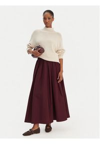 Weekend Max Mara Spódnica trapezowa Curvato 2615101051 Bordowy Regular Fit. Kolor: czerwony. Materiał: syntetyk #5