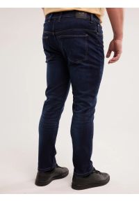 Big-Star - Jeansy męskie dopasowane granatowe Ronan 632. Kolor: niebieski. Styl: klasyczny, elegancki, sportowy #8