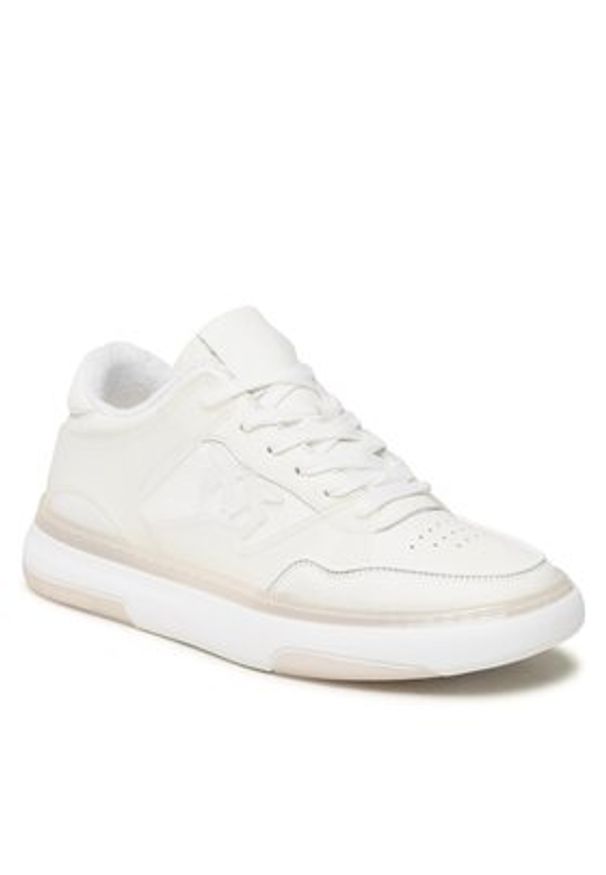 Pinko Sneakersy Ginette PE 23 BLKS1 100880 A0RI Biały. Kolor: biały. Materiał: skóra