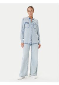 Guess Koszula jeansowa W5YH33 D4N61 Niebieski Regular Fit. Kolor: niebieski. Materiał: lyocell #4