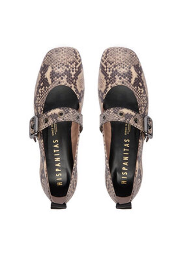 Hispanitas Półbuty HI254286 Brązowy. Kolor: brązowy. Materiał: skóra