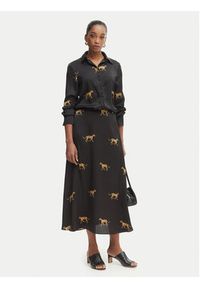 LOLA CASADEMUNT Koszula LS2615051 Czarny Regular Fit. Kolor: czarny. Materiał: syntetyk #4