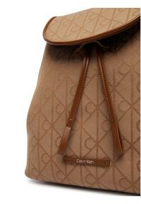 Calvin Klein Plecak Emblem Aop Jacquard LV04F3536G Brązowy. Kolor: brązowy. Materiał: materiał #4