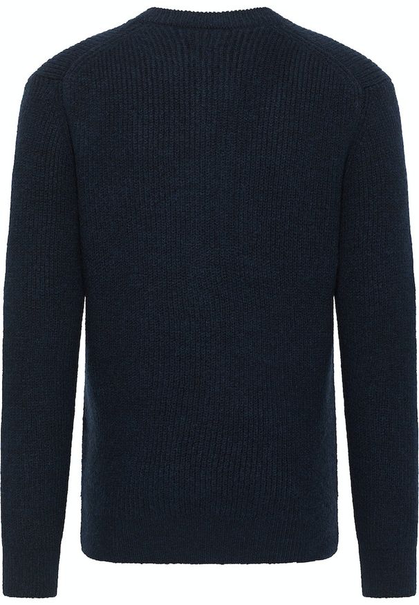 Męski Sweter Mustang Style Emil C Henley Total Eclipse 1014118 5226. Typ kołnierza: typu henley