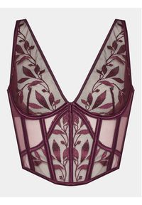 Hunkemöller Biustonosz braletka Domenica Bustier 203483 Fioletowy. Kolor: fioletowy. Materiał: syntetyk #3