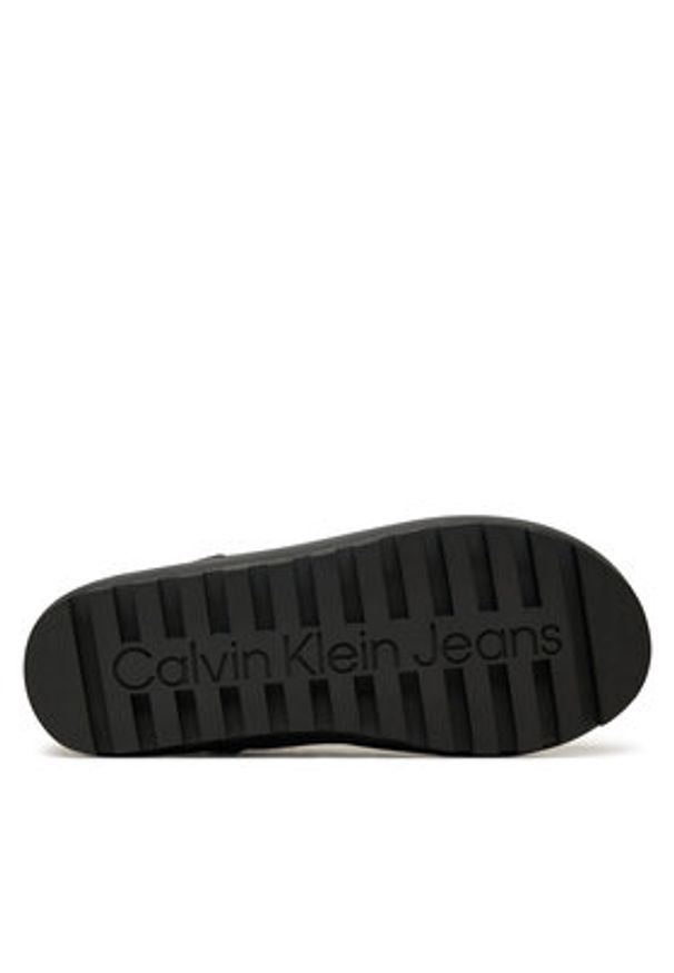 Calvin Klein Jeans Kapcie Home Anke Slipper YW0YW01592 Czarny. Kolor: czarny. Materiał: materiał