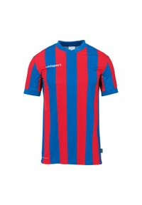 UHLSPORT - Dżersej w paski Uhlsport Retro Stripe. Kolor: czerwony, niebieski, wielokolorowy. Materiał: jersey. Wzór: paski. Sport: piłka nożna