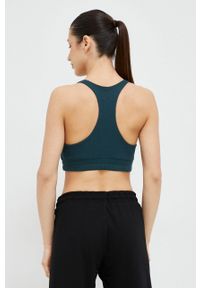 DKNY - Dkny biustonosz sportowy kolor zielony. Kolor: zielony. Materiał: materiał. Wzór: aplikacja #2