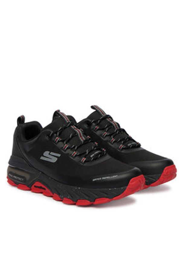 skechers - Skechers Trekkingi MAX PROTECT PROMOTE 237669/BKRD Czarny. Kolor: czarny. Materiał: skóra. Sport: turystyka piesza