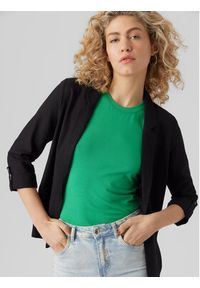 Vero Moda Marynarka Jesmilo 10279700 Czarny Regular Fit. Kolor: czarny. Materiał: wiskoza, len #4