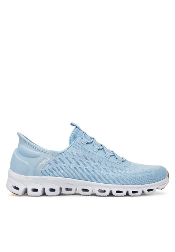 skechers - Skechers Sneakersy Glide-Step-Tranquility 104574/LTBL Błękitny. Kolor: niebieski. Materiał: materiał