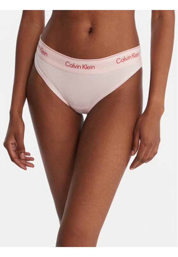 Calvin Klein Underwear Stringi LV00QF8518 Różowy. Kolor: różowy. Materiał: bawełna