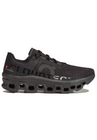 Buty do biegania męskie On Running Cloudmonster Czarne. Kolor: czarny, szary, wielokolorowy. Materiał: guma, syntetyk, materiał. Sport: bieganie