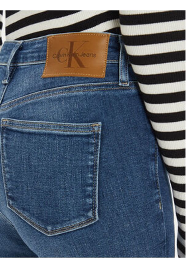 Calvin Klein Jeans Jeansy J20J224037 Granatowy Super Skinny Fit. Kolor: niebieski