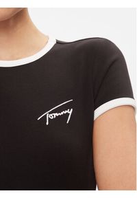 Tommy Jeans Sukienka codzienna Bodycon DW0DW17409 Czarny Slim Fit. Okazja: na co dzień. Kolor: czarny. Materiał: bawełna. Typ sukienki: bodycon, proste. Styl: casual #5