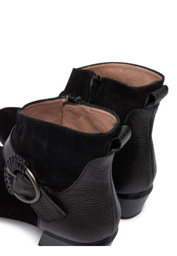 Hispanitas Botki PHI254256 Czarny. Kolor: czarny. Materiał: skóra