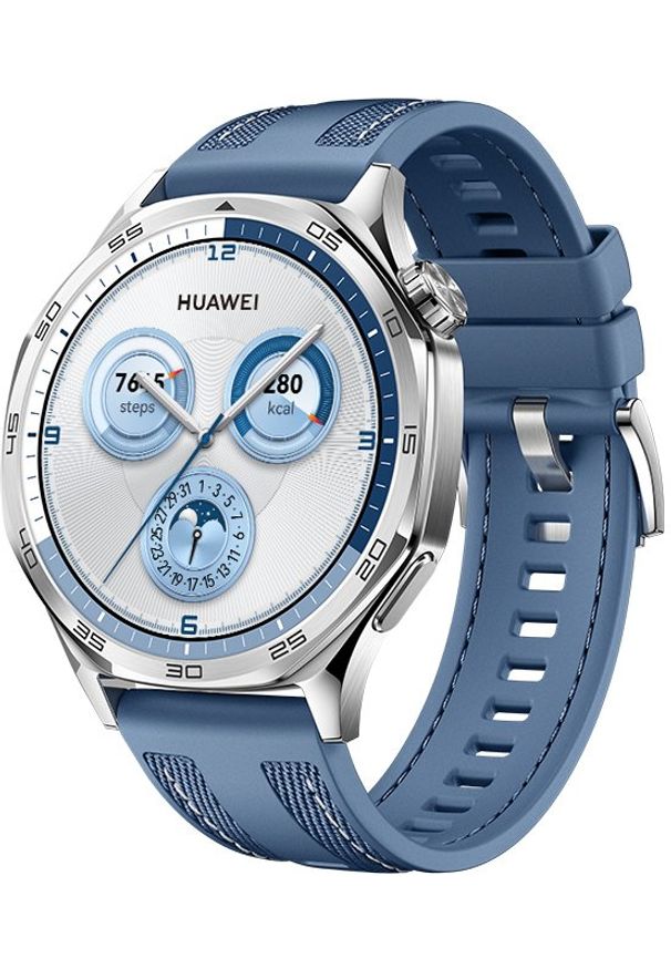 HUAWEI - Smartwatch Huawei Watch GT5 46mm Niebieski (HWGT5BLU). Rodzaj zegarka: smartwatch. Kolor: niebieski