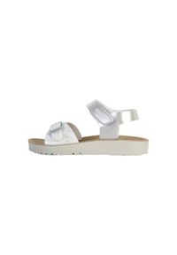 Geox - Sandały GEOX J SANDAL COSTAREI GI Srebrny. Kolor: szary. Materiał: syntetyk, tkanina. Sezon: lato