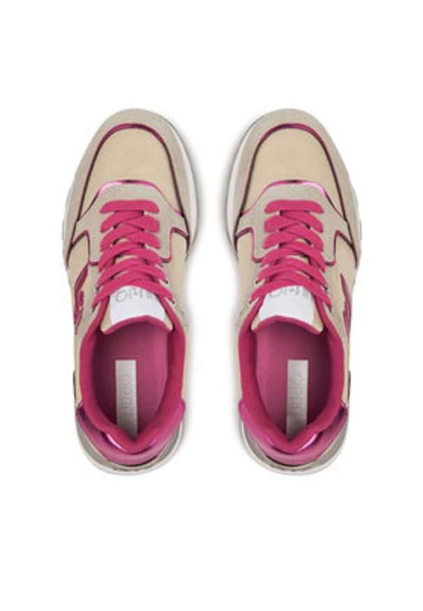 Liu Jo Sneakersy Amazing 25 BA5049 PX003 Beżowy. Kolor: beżowy. Materiał: materiał