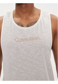 Calvin Klein Swimwear Tank top KM0KM01009 Biały Regular Fit. Kolor: biały. Materiał: bawełna #5