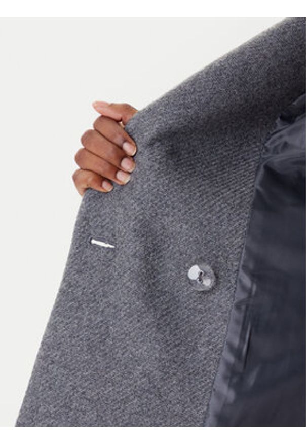 Rinascimento Płaszcz wełniany CFC0126218003 Szary Regular Fit. Kolor: szary. Materiał: syntetyk