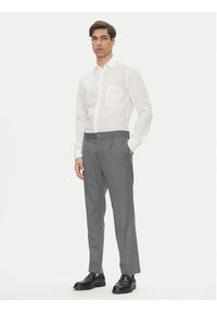 BOSS Koszula 50537381 Biały Regular Fit. Kolor: biały. Materiał: len #4