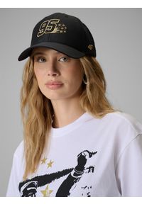 4f - 4F Czapka z daszkiem snapback uniseks 4F x Bartosz Zmarzlik - czarna S/M. Kolor: czarny. Materiał: materiał, bawełna. Wzór: haft. Styl: casual, klasyczny, sportowy #2