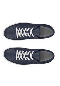 ecco - Buty do chodzenia męskie Ecco Soft 60. Kolor: niebieski. Materiał: skóra. Szerokość cholewki: normalna. Sport: turystyka piesza