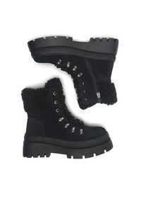 DeeZee Trzewiki QUEENIE WS6151-03 Czarny. Kolor: czarny. Materiał: materiał #6