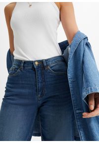 bonprix - Dżinsy high waist, wide leg, z bawełny organicznej. Stan: podwyższony. Kolor: niebieski #3